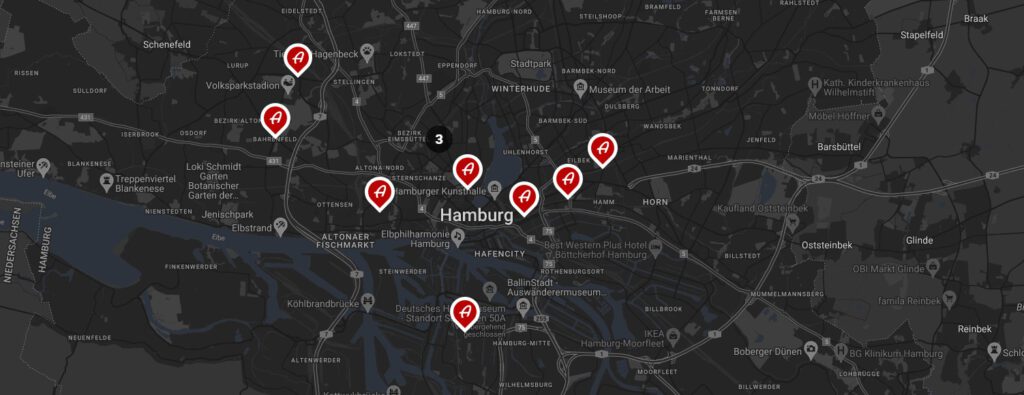 Bäckerei Allaf mit insgesamt siebzehn Verkaufsstellen in Hamburg und Bremen
